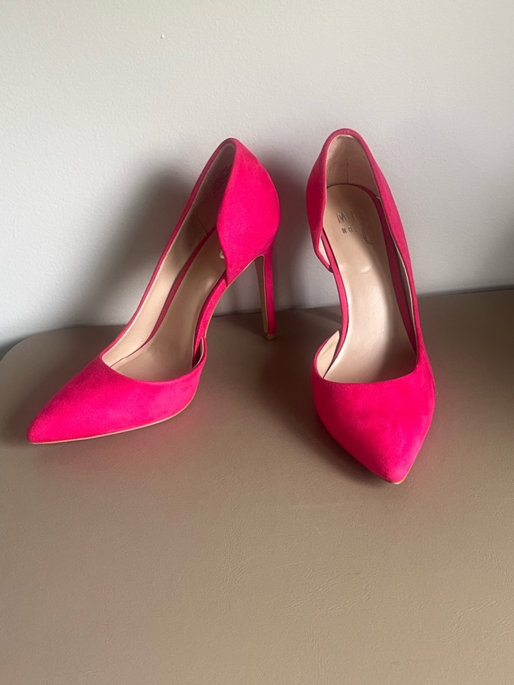 Mix No. 6 Hot Pink Pointed-Toe D'Orsay Stilettos